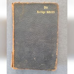 ANTIQUE DIE BIBEL HEILIGE SCHRIFT D MARTIN LUTHERS 1911 Gilded Bible Germany